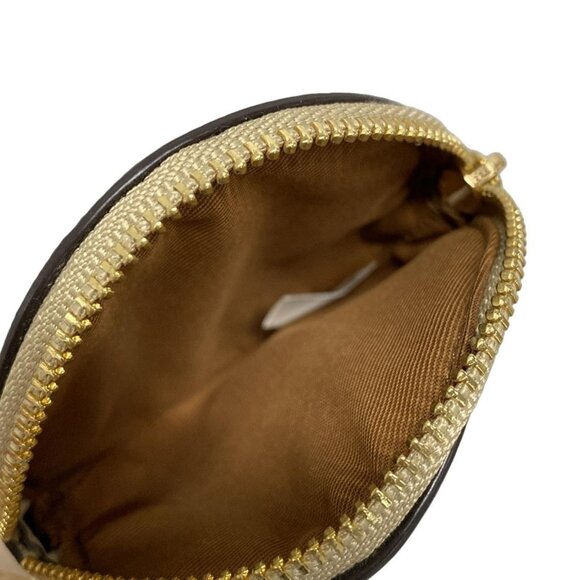 Auth COACH Signature CG762 Beige Light Brown PVC - Coin Case - Picture 11 of 12